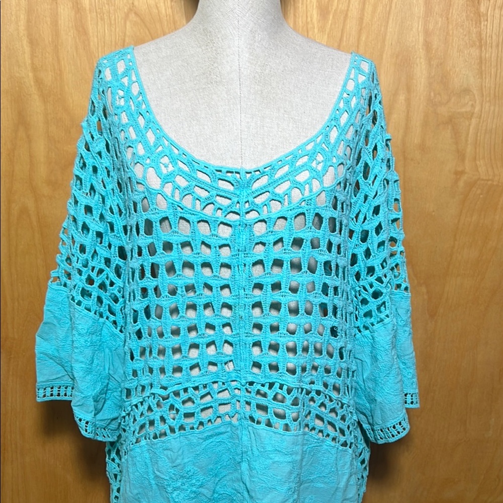 Lane Bryant Turquoise Swim Coverup